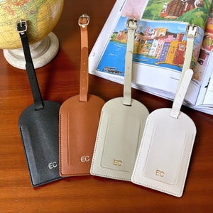 Personalized Luggage Tag: Custom Text, Any Color - Travel Gift