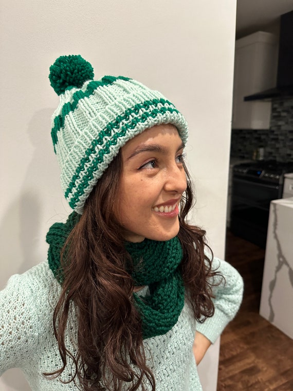 Crochet Winter Hat, Handmade, Multiple Colors Available  display picture 3