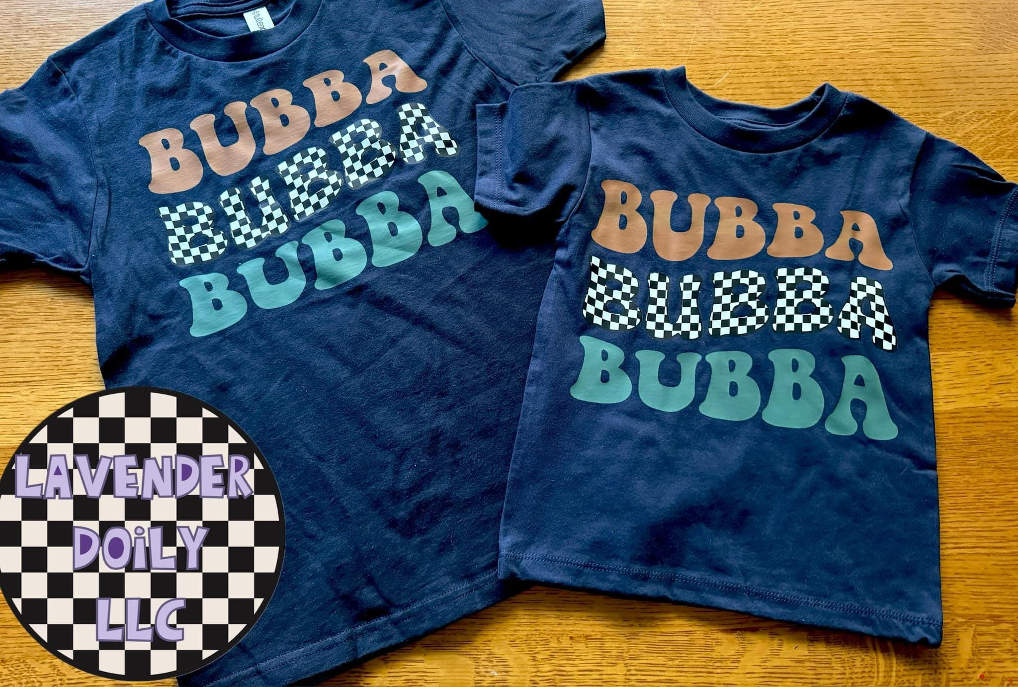 Repeating Wavy Letters Bubba PNG FILE - Etsy