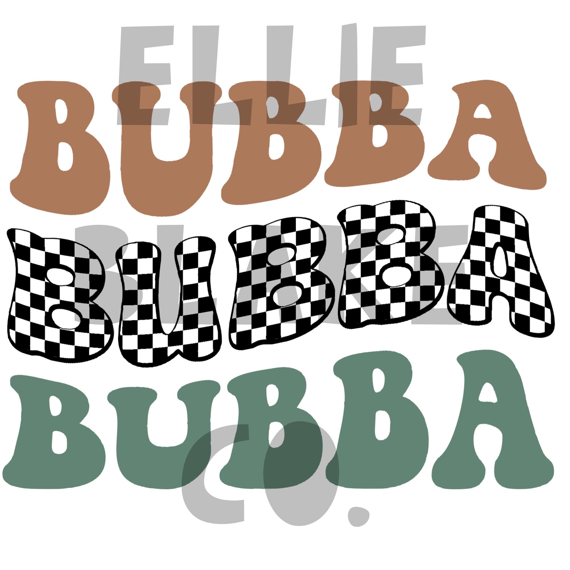 Repeating Wavy Letters Bubba PNG FILE - Etsy