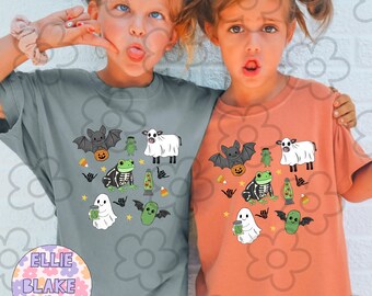 Halloween pickle friends Collage PNG Digital Download