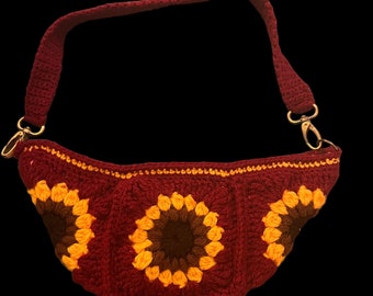 Gehaakte crossbodytas