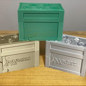 Magic The Gathering Card Box, Deck Box, MTG-kaartopslag, Veel kleuren beschikbaar, Kaarthouder, 3D-print, Decoratief, Op maat gemaakt, Geschenken