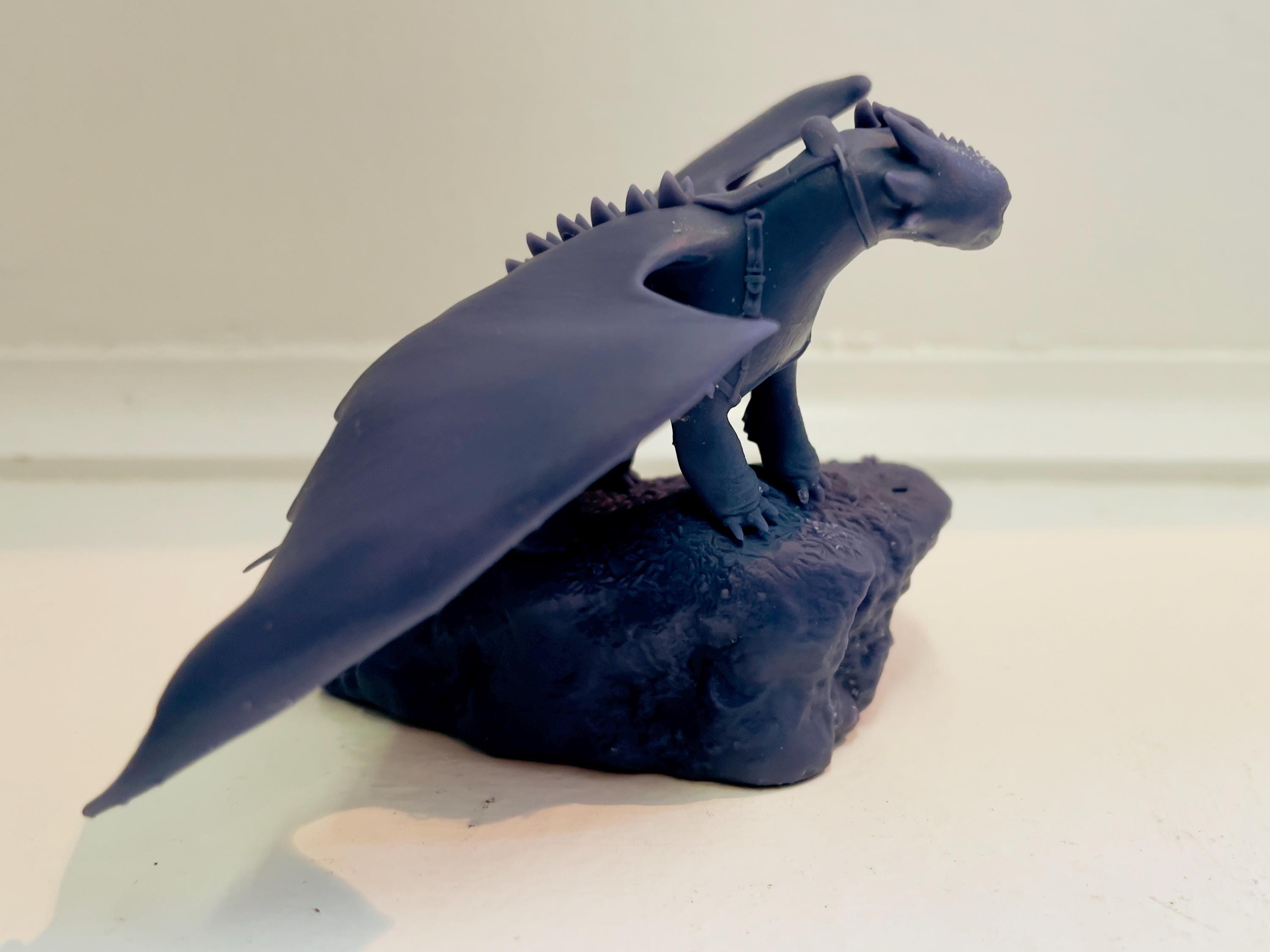 Toothless 3D Model Sculpture, Night Fury, How to Train Your Dragon ...
