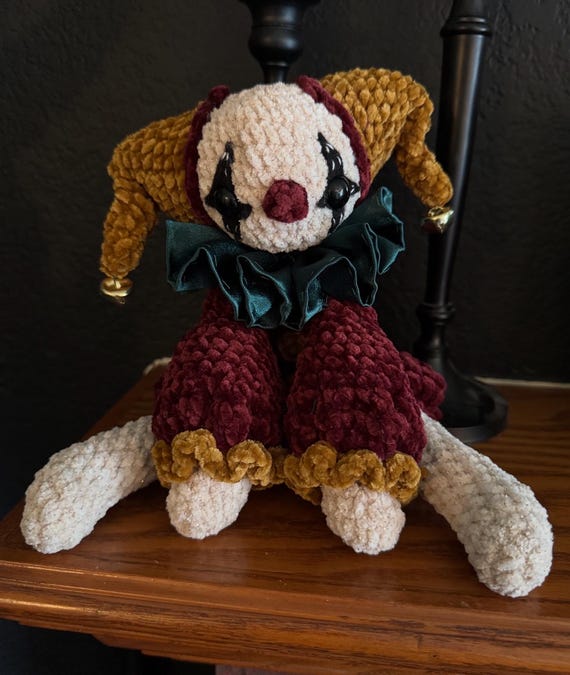 Jovie Jester Clown Joker Crochet Pattern. PDF English Digital Download Product