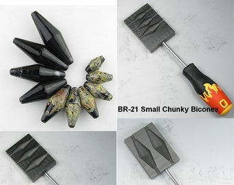 BICONE - CHUNKY CGBeadrollers, Br-21 Small Chunky, Br-22 Medium Chunky, Br-28 Large Chunky, Br-129 X-Lg Chunk, High Quality Graphite Tools