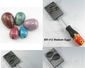 EGGS CGBeadroller, Br-71 Sm Egg, Br-112 Medium Egg, Br-68 Lg Egg, Br-118 X-Lg Egg, High Quality Graphite Tools