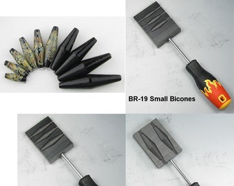 BICONE CGBeadroller, Br-19 Sm Bicone, Br-20 Med Bicone, Br-126 Lg Bicone, Br-127 X-Lg Bicone, High Quality Graphite Tools