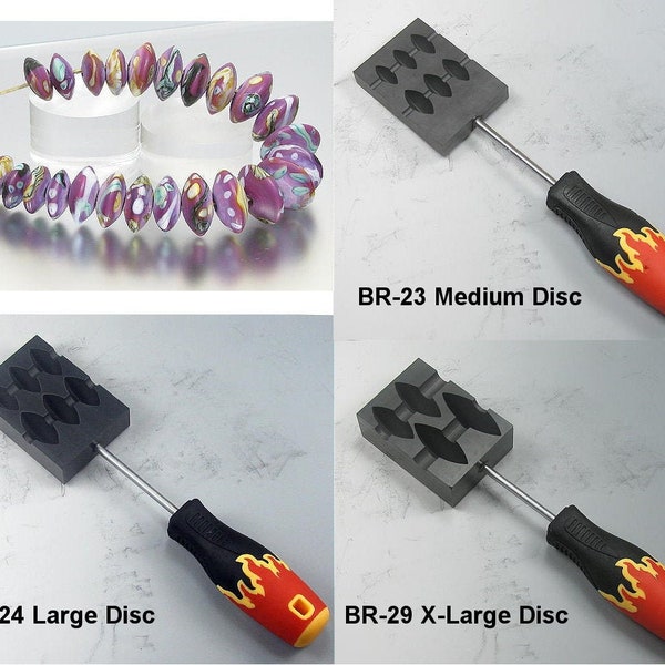 DISC | CGBeadroller, 6 Versions, Premier Graphite Glass Lampworking Tools, High Quality Graphite Tools