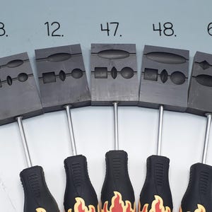 MIXED CAVITY Graphite Beadroller - High Quality Glass Lampworking Tools ~ CGBeadrollers