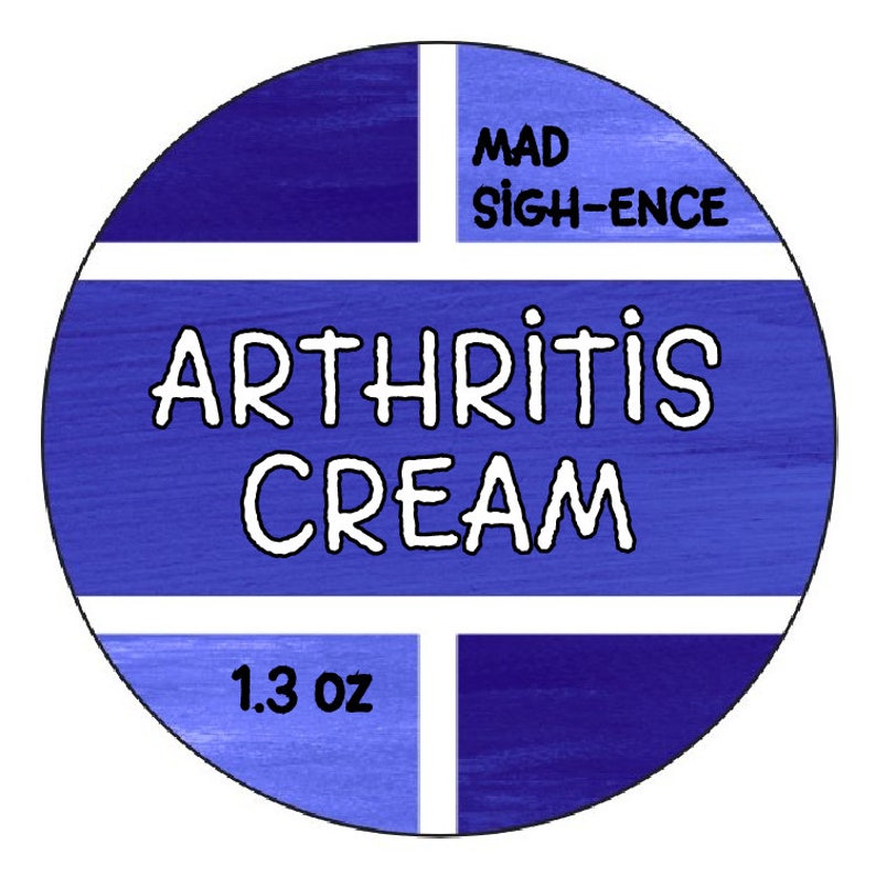 ARTHRITIS CREAM Nature Made Mad Blended: Blended from Scratch, Homemade, Small Batch Mad Sigh-Ence image 2