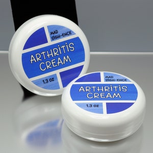 ARTHRITIS CREAM Nature Made Mad Blended: Blended from Scratch, Homemade, Small Batch Mad Sigh-Ence image 1