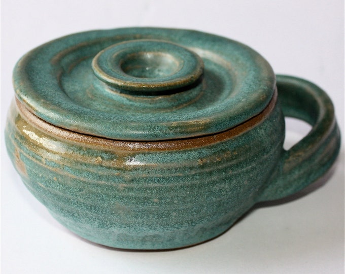 Turquoise Shaving Mug With Lid Etsy