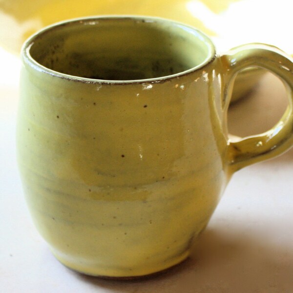Yellow Stoneware Mug