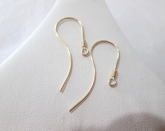 CRAZY COOL !! Vermeil Earwires ~ Sterling Silver Ear Wires  ~ Earring Findings  ~ 30 mm ~ Beautiful SEXY Earwires