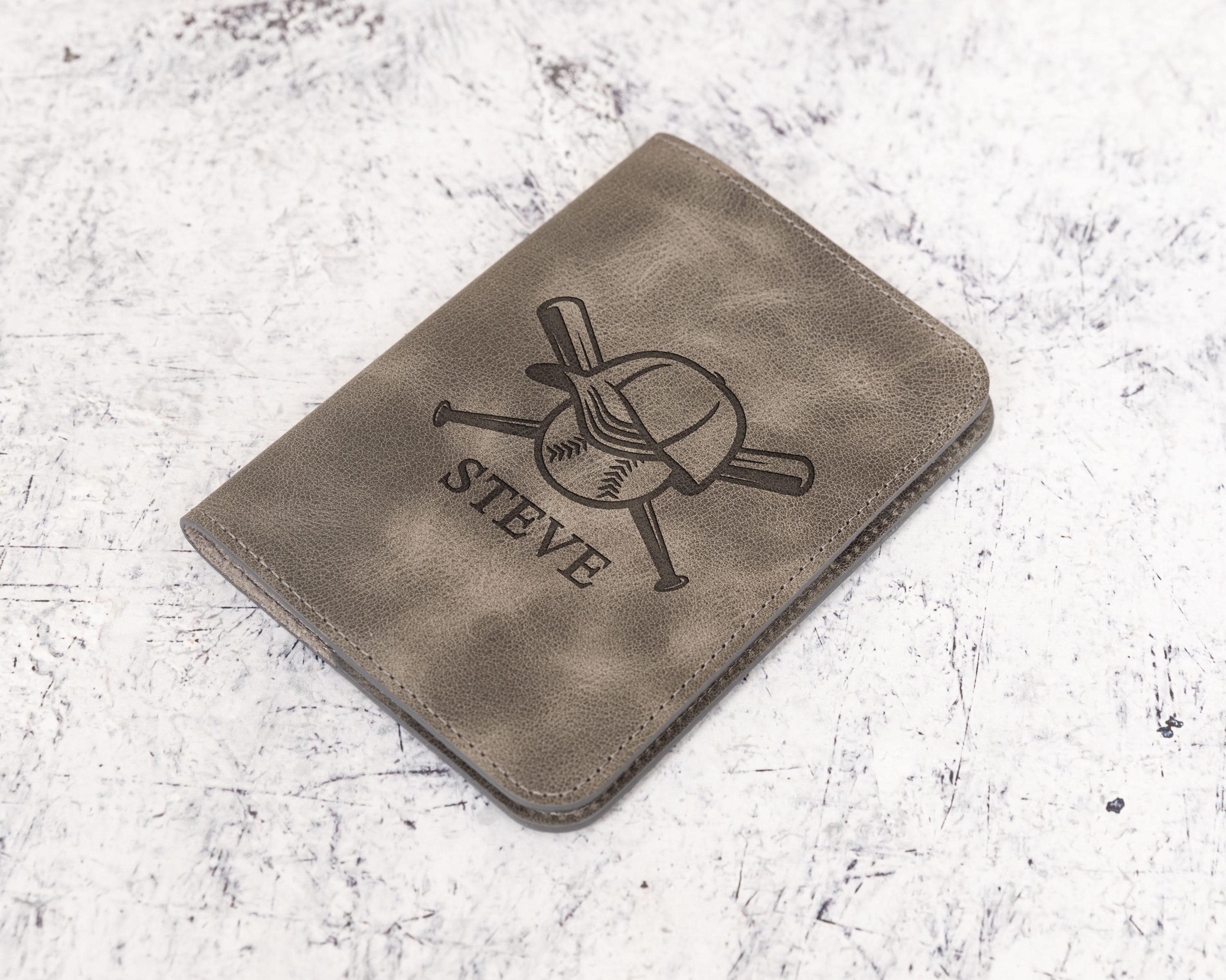 Baseball Lover Fan Passport Holder Gift for Boyfriend Men Dad Coach Christmas Corporate Sport Gift Bulk Leather Baseball Passport Case Gift
