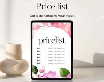 Skincare Sales Pricelist Social Media Posts Template, Instagram Content Design for Skincare Brands, Perfect for Digital Marketing, Template