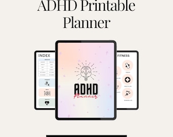 Digital ADHD Printable Planner, Customizable Daily Organizer, Effective Printable Planners for Focus and Clarity Gifts, Instant downloads