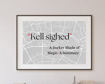 Shades of Magic - Darker Shade of Magic - Kell Maresh - V.E Schwab - boekennerd - kunst aan de muur - digitale download - decorcadeau - boekenliefhebber