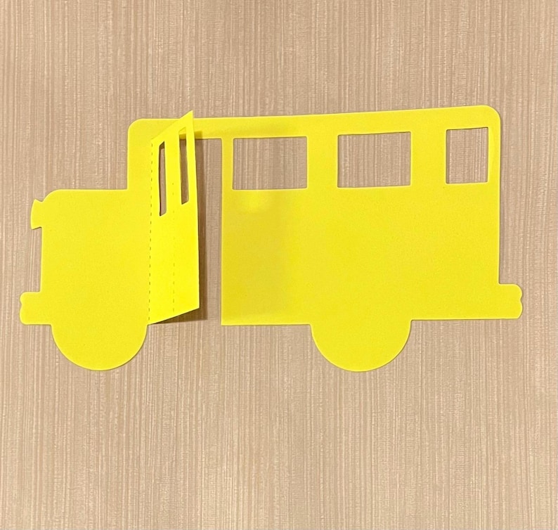 Large School Bus Die Cut |set of 10| Cardstock Designs | Decor ...