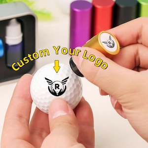 Timbro personalizzato per golf, timbro per pallina da golf, timbro monogramma per pallina da golf, regalo per golfista