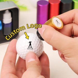Sello de pelota de golf personalizado, sello de golf personalizado, sello de pelota de golf con monograma, marcador de pelota de golf, regalo para papá y esposo, regalo para golfista