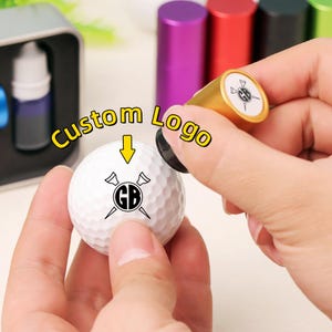 Custom Golf Stamp, Golf Ball Stamp, Monogram Golf Ball Stamp, Gift for Dad Husband, Gift For Golfer, Personalized Gifts for Dad