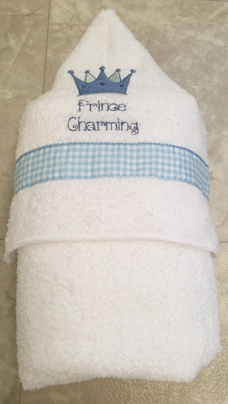 Prince Charming Hooded Bath Towel for Boys Sizes NB3 and 4 Etsy