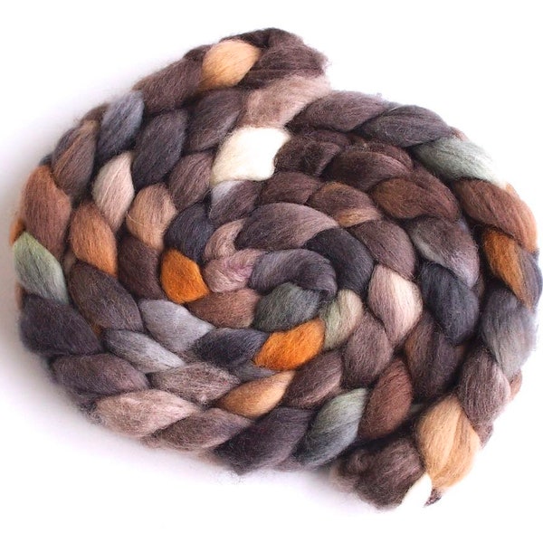 Falkland Wool Roving - Hand Dyed Spinning and Felting Fiber, Wyandotte Chick