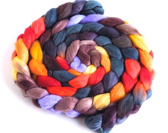 Lana merino superfina, hilada a mano, teñida y pintada a mano. ¡Comienza de nuevo!