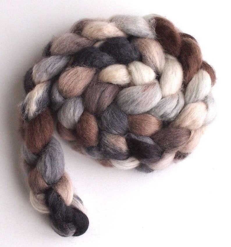 Hand Painted Colorway The Bucket Brothers Medium Finn Wool Hand Spinning Roving