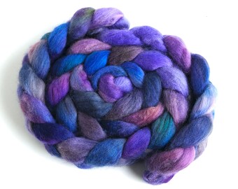 Corriedale Wool Roving - Hand Dyed Spinning and Felting Fiber, OOAK #1