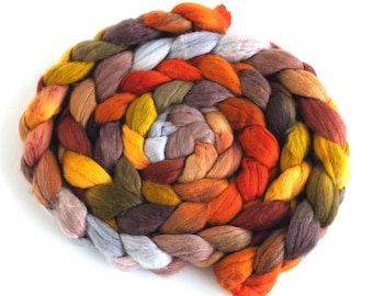 Lana merino superfina, lana hilada a mano superfina, teñida a mano, Autumn Overture