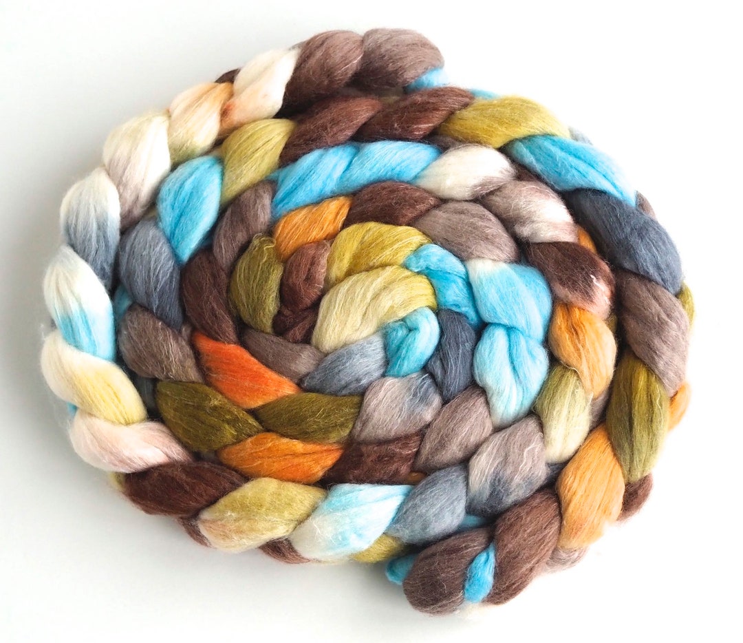 American Merino/ Cultivated Silk Roving (top) - Handpainted Spinning or ...