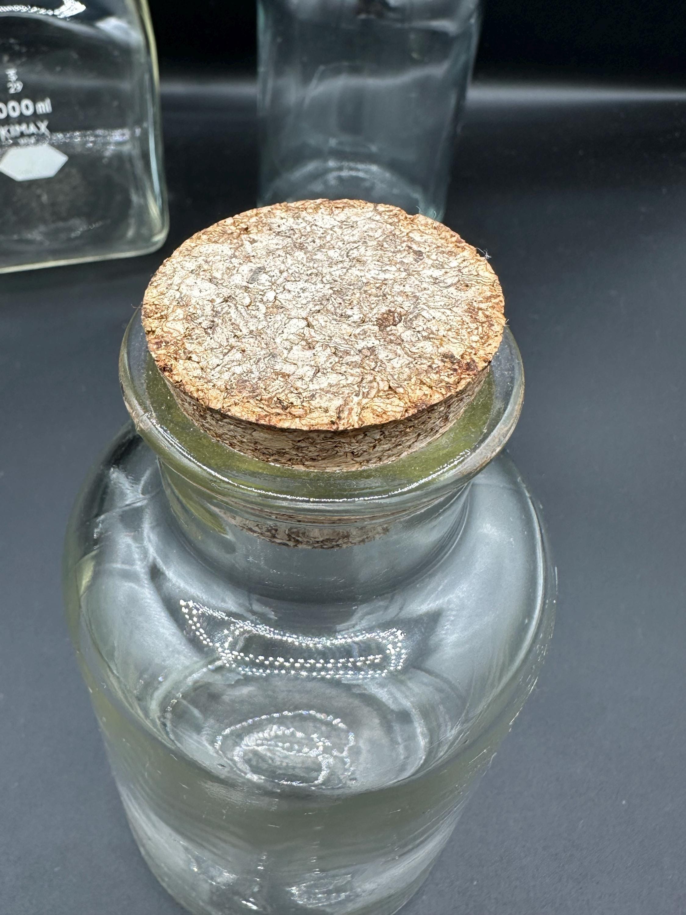 ヴィンテージ ラボ用ガラス化学薬品保管薬瓶 1000mL 500mL (3個セット