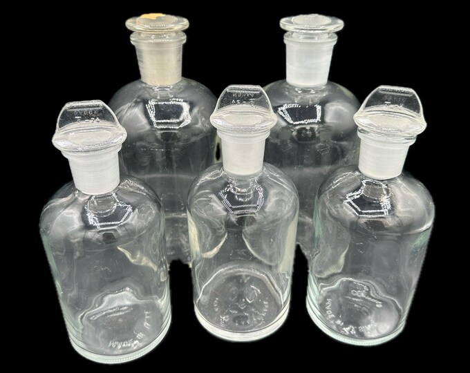 Corning PYREX Vintage Laboratory Glass Apothecary Chemical Storage ...