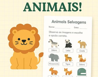 Portuguese Animal, Animal Fact Sheets in Portuguese, Educational Animal Fact Sheets, Portuguese Courses for Children European Programs