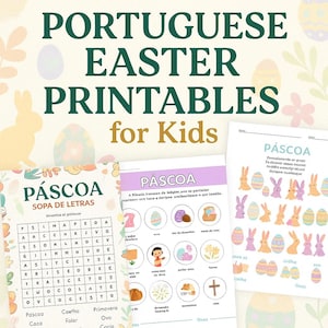 Easter Portuguese Atividades de Páscoa Português Crianças Fiches Pâques Portugais, Cours de Portugais pour enfants Programmes européens
