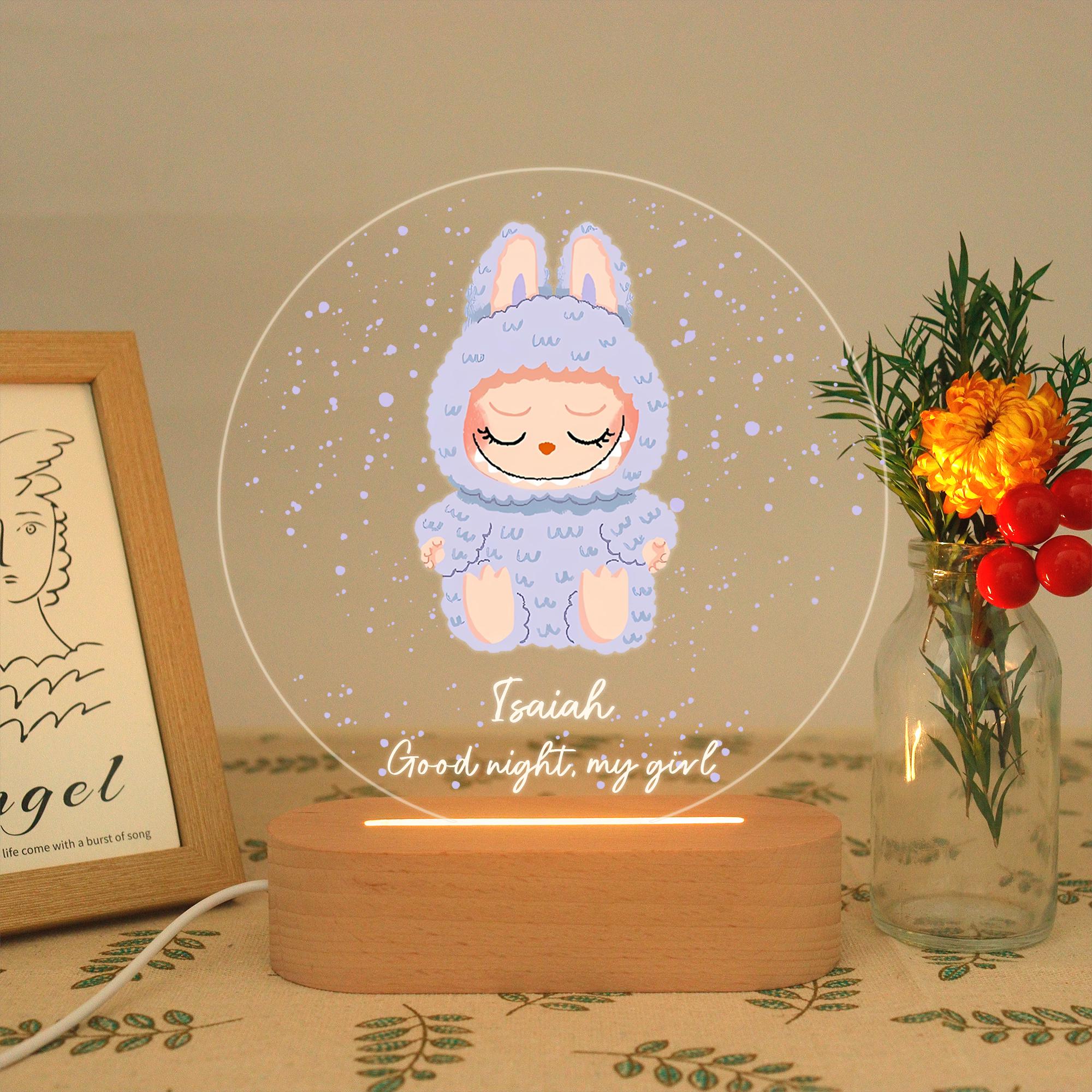 Lampada Da Comodino Bambini Ricaricabile - Luce Notturna Regolabile - Foto 5