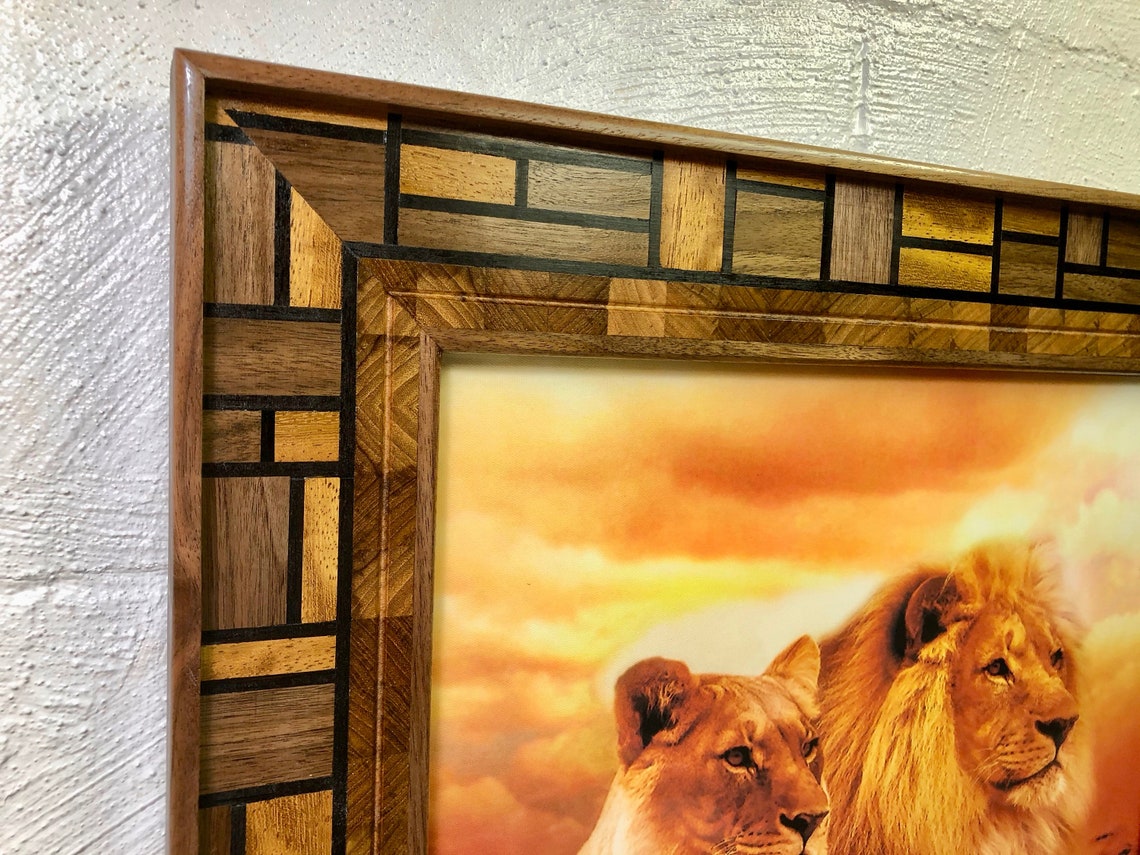 11x14 Hand Crafted Exotic Wood Picture Frame Etsy