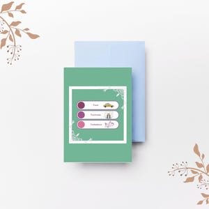Grappige reiswenskaart, taxi's driftbuien turbulentie Bon Voyage Card, instant digitale download
