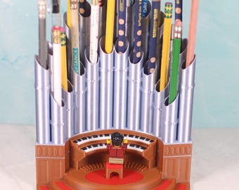 Pipe Organ Pen Holder | Large Capacity Desk Organizer, Music Lover Gift