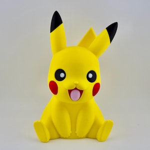 Electric Mouse Piggy Bank – Cute 3D Printed Coin Bank with Twist Base – Fun Gift for Kids, Anime Fans, Collectors, Kawaii Room Decor