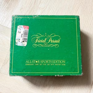 Trivial pursuit all star sports edition – vintage trivia card game add-on