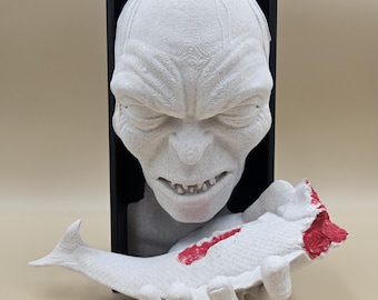 Gollum Book Nook - 3D Printed Decorative Insert – Gift for Fantasy Reader