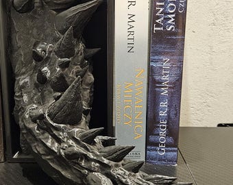 3D Printed Dragon Tail Bookshelf Decor - Fantasy Reader Gift