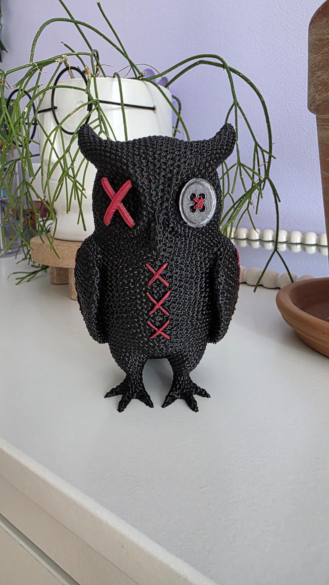 Hand-painted Voodoo Owl Figurine – 3D Printed Halloween Decor - Etsy