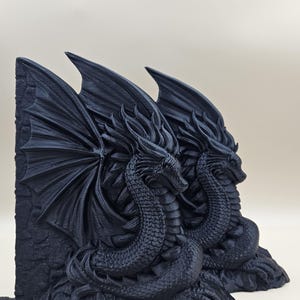 Dragon Bookend Fourth Wing 3D Printed Decor Gift Fantasy Reader