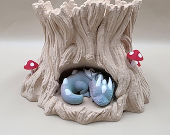 Dragon Planter | Tree Trunk Pot | Fantasy Home Decor