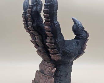 Dragon Claw Book Display Stand hand Painted 3dPrinted Dragon reading books